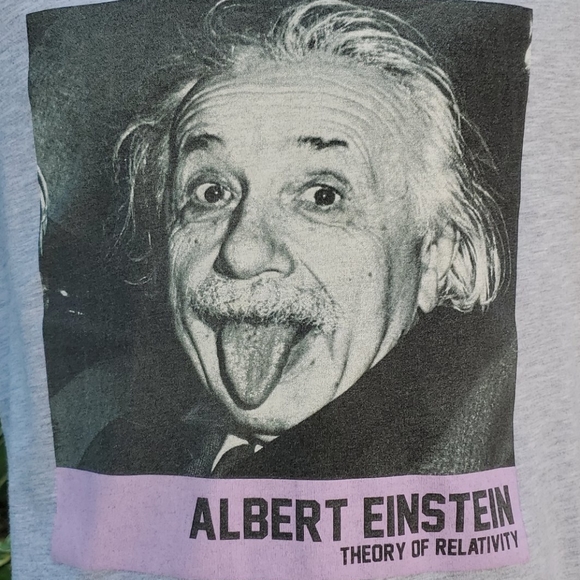 Albert Einstein Stick Out His Tongue 👅 👦 T-Shirt - Picture 2 of 6